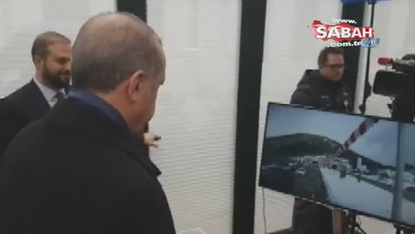 Cumhurbaşkanı Erdoğan Ilgaz Tüneli'nin açılışını böyle izledi