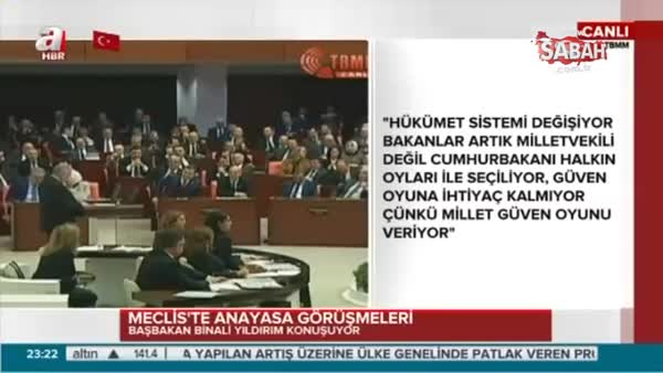 Başbakan Yıldırım'dan CHP'lilere tarihi yanıt