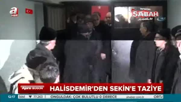 Şehit Ömer Halisdemir'in babası Fethi Sekin ailesine taziye ziyaretinde bulundu