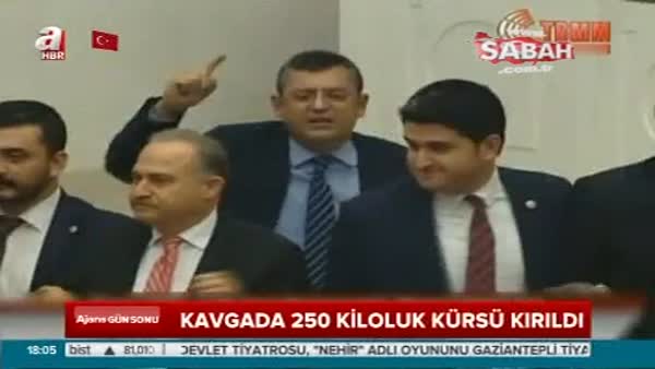 TBMM'de CHP'liler kürsüyü işgal etti