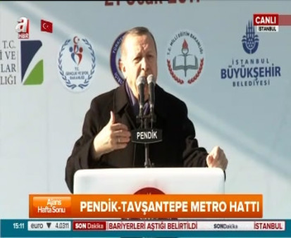 Cumhurbaşkanı Erdoğan Pendik Belediyesince düzenlenen toplu açılış töreninde konuştu