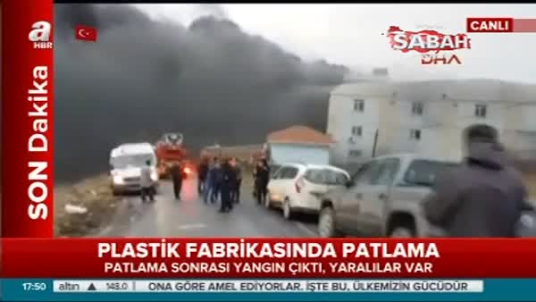 İstanbul Hadımköy'de fabrikada patlama