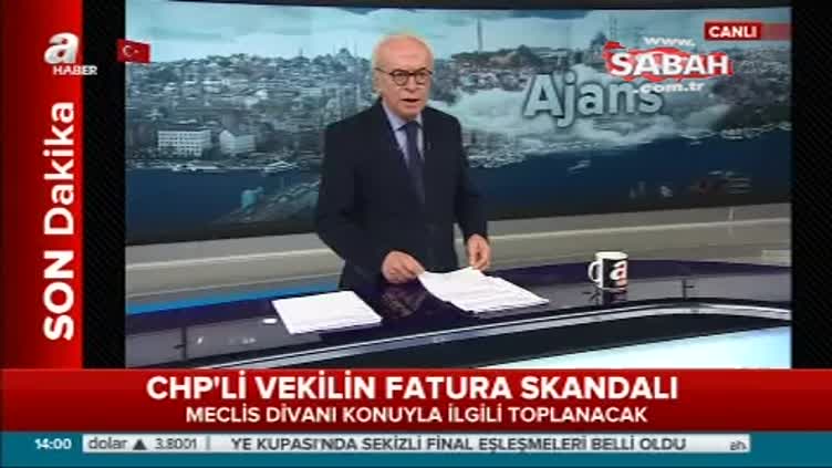 Meclis Divanı CHP'li vekilin skandal faturası için toplanıyor