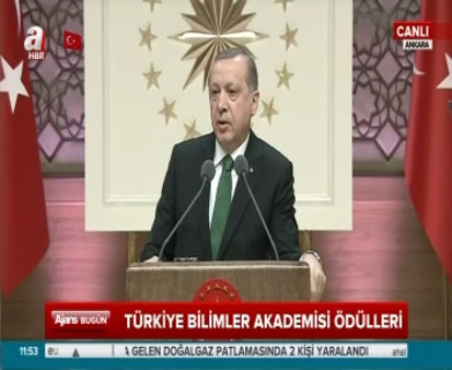 Cumhurbaşkanı Erdoğan TÜBA Ödülleri Töreni'nde konuştu!