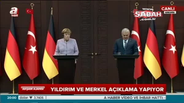 Başbakan Yıldırım'dan Merkel'e FETÖ ve PKK uyarısı!