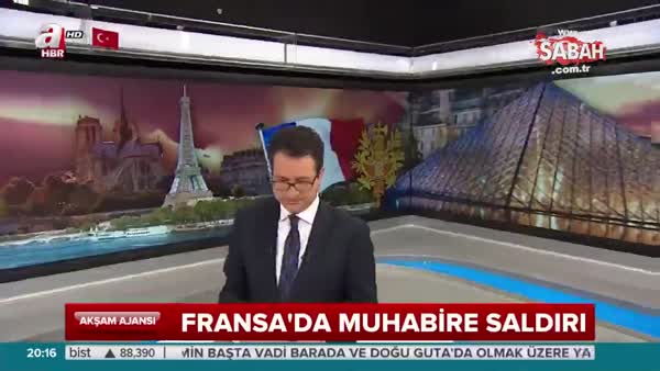 Fransa'da muhabire saldırı