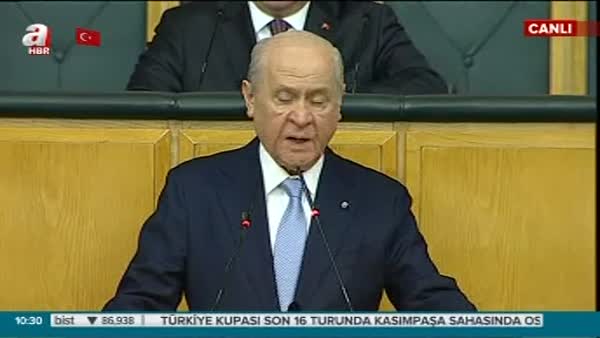 MHP Lideri Devlet Bahçeli partisinin grup toplantısında konuştu!