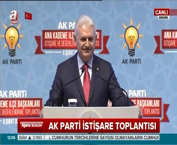 Başbakan Binali Yıldırım AK Parti Ana Kademe İlçe Başkanları İstişare ve Değerlendirme Toplantısı'nda konuştu