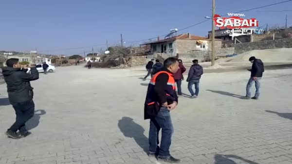 Çanakkale'de deprem paniği kamerada