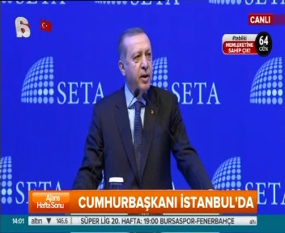 Cumhurbaşkanı Erdoğan SETA'nın düzenlediği Cumhurbaşkanlığı Sistemi Sempozyumu'nda konuştu