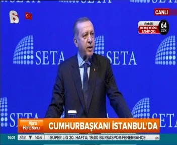 Cumhurbaşkanı Erdoğan SETA'nın düzenlediği Cumhurbaşkanlığı Sistemi Sempozyumu'nda konuştu