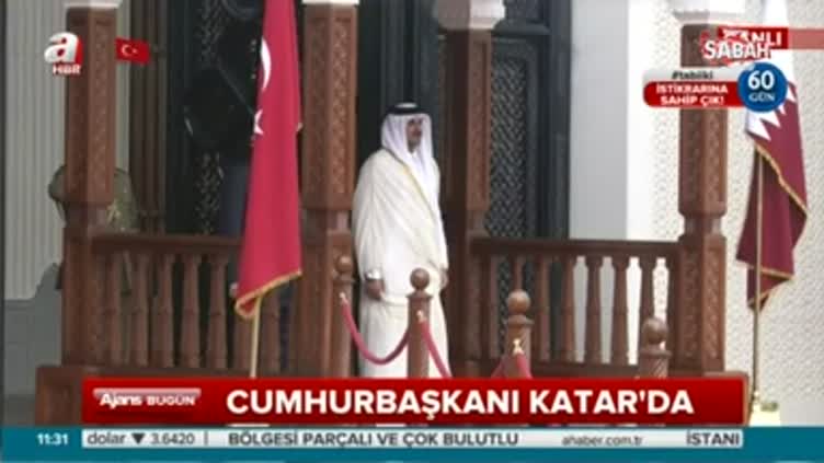 Cumhurbaşkanı Erdoğan Katar'da