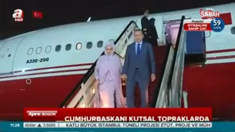 Cumhurbaşkanı Erdoğan Umre yaptı