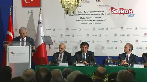 Başbakan, Türkiye-Malta İş Forumu'nda konuştu