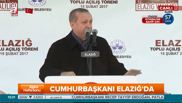 Cumhurbaşkanı Erdoğan Elazığ'da önemli açıklamalarda bulundu