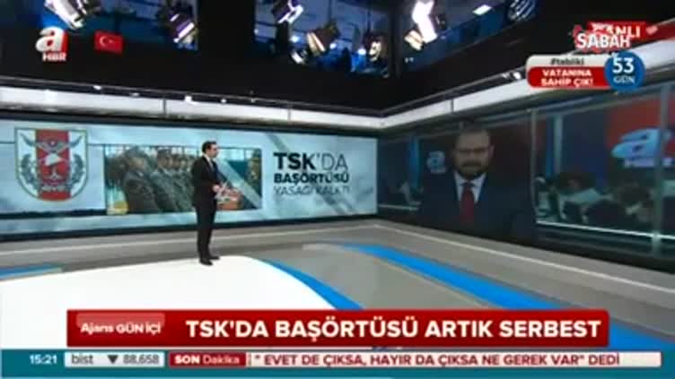 TSK'da başörtüsü artık serbest