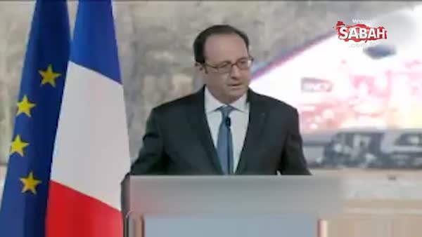 Hollande konuşurken keskin nişancının silahı ateş aldı
