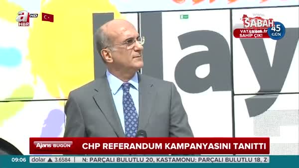 CHP referandum kampanyasını tanıttı