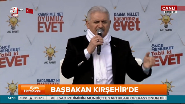 Başbakan Yıldırım Kırşehir'de konuştu