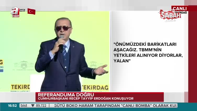 Cumhurbaşkanı Erdoğan 