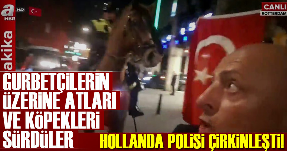 Türklerin üzerine atları ve köpekleri sürdüler