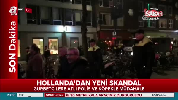Hollanda polisi, A Haber muhabirine saldırdı!