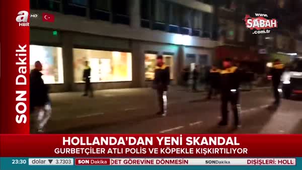 Hollanda polisi gurbetçilere saldırdı