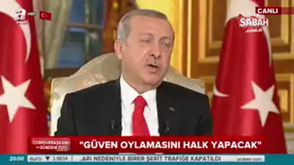 Cumhurbaşkanı Erdoğan: Gensorular Meclis'i tıkıyordu