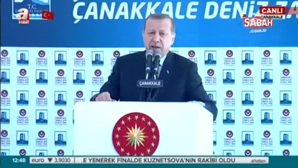 Erdoğan Çanakkale töreninde şiir okudu