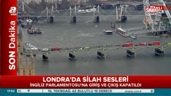 Son Dakika haberi: Londra'da parlamento binası önünde silahlı saldırı!