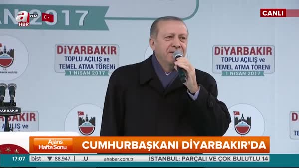 Cumhurbaşkanı Erdoğan Diyarbakır'da tarihi açıklamalarda bulundu