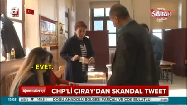 CHP'li Çıray'dan skandal tweet