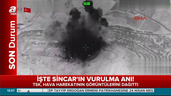 TSK Sincar'a bomba yağdırdı