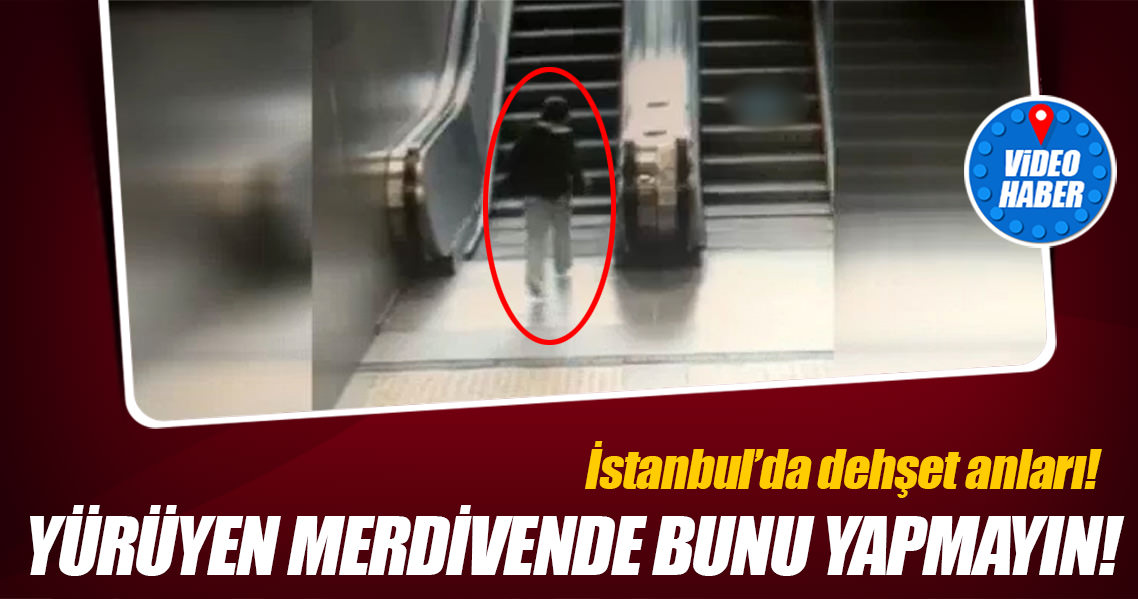 Bu hareketi yapan çocuğun bacağı yürüyen merdivene böyle sıkıştı!