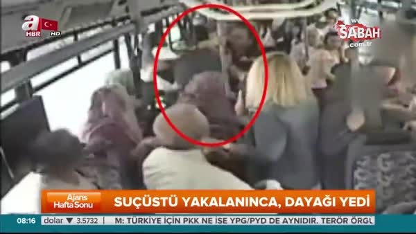 Halk otobüsü sapığını yolcular dövdü!