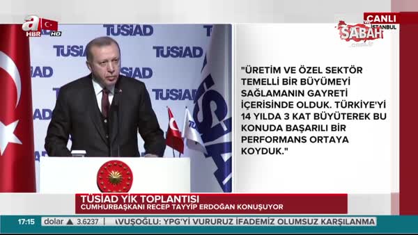 Cumhurbaşkanı Erdoğan: Her yıl 1 milyon yeni istihdam şart