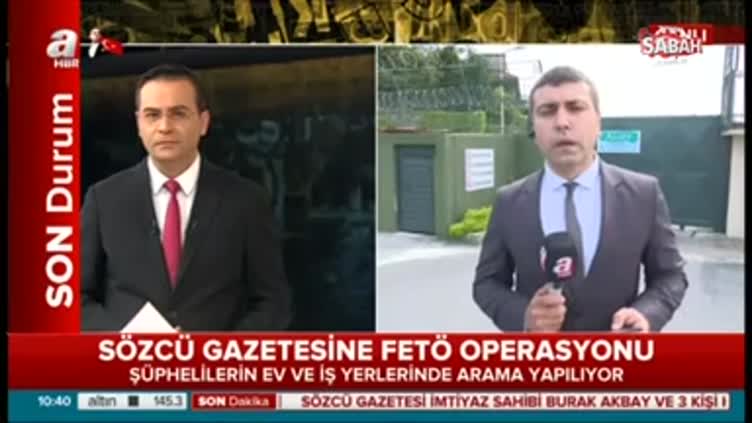 Sözcü'ye FETÖ operasyonu