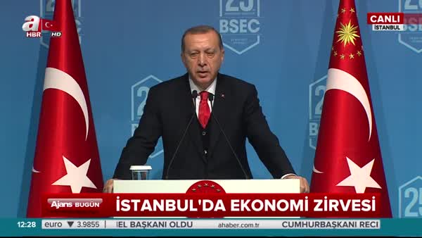 Cumhurbaşkanı Erdoğan Karadeniz Ekonomik İşbirliği Teşkilatının (KEİ) 25. Kuruluş Yıldönümü Zirvesi'nde konuştu