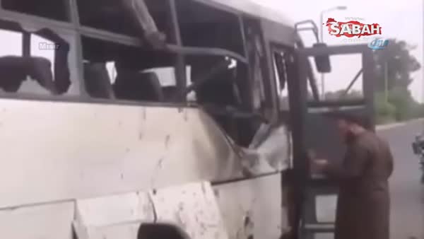 Mısır’da otobüse kanlı saldırı 23 ölü!