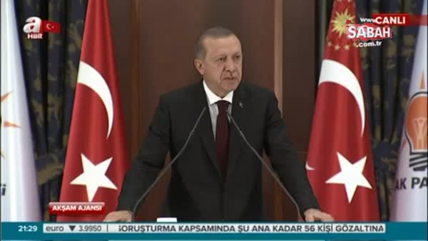 Cumhurbaşkanı Erdoğan 'Adeta bir metal eskimesi görüyorum'