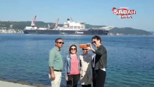 Türk Akımı için gelen dev gemi, Çanakkale Boğazı'nda