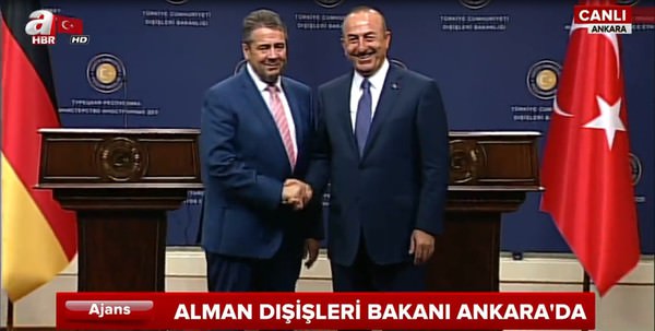 Dışişleri Bakanı Çavuşoğlu Alman Bakan Gabriel ile birlikte ortak açıklama yaptı