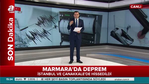 Son dakika haberi: İstanbul'da deprem!