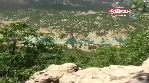 Türk Silahlı Kuvvetlerinin ATAK helikopterle PKK'lı teröristleri böyle vurdu