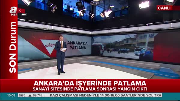 Ankara İvedik Sanayi Bölgesi'nde patlama