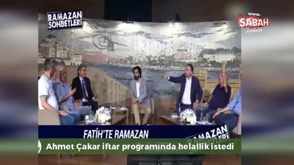 Ahmet Çakar iftar programında helallik istedi