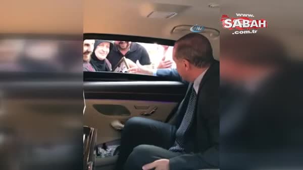 Cumhurbaşkanı Erdoğan’ın konvoyunu durduran vatandaş iftara davet etti