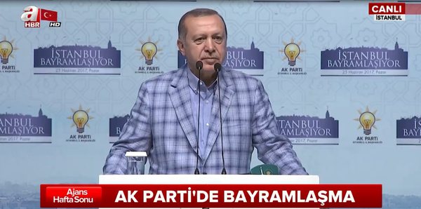 Cumhurbaşkanı Erdoğan AK Parti'nin bayramlaşma programında konuştu