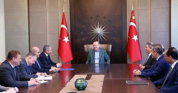 Cumhurbaşkanı Erdoğan, Rusya Savunma Bakanı Şoygu'yu kabul etti