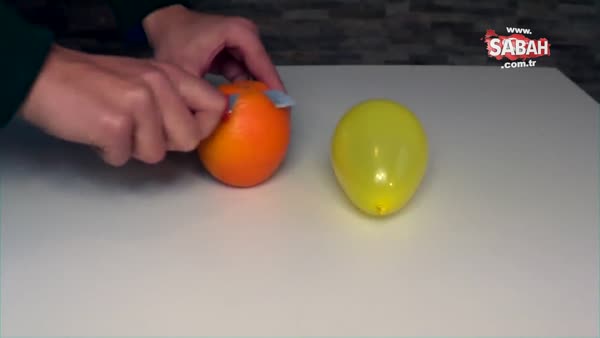 Balona portakal kabuğu sıkarsanız ne olur?